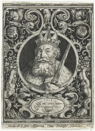 Charlemagne, roi des Francs, 1594 - Nicolaes de Bruyn