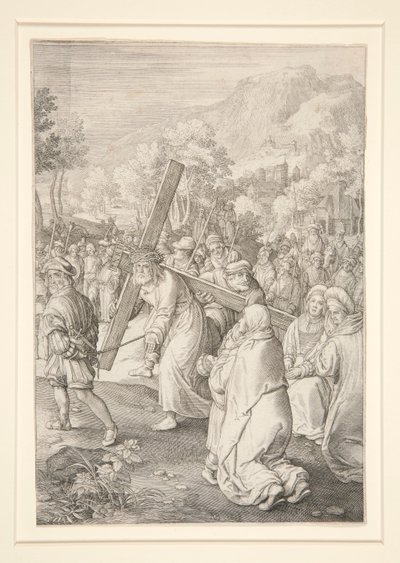 Christ portant la croix (Série de la Passion) - Nicolaes de Bruyn