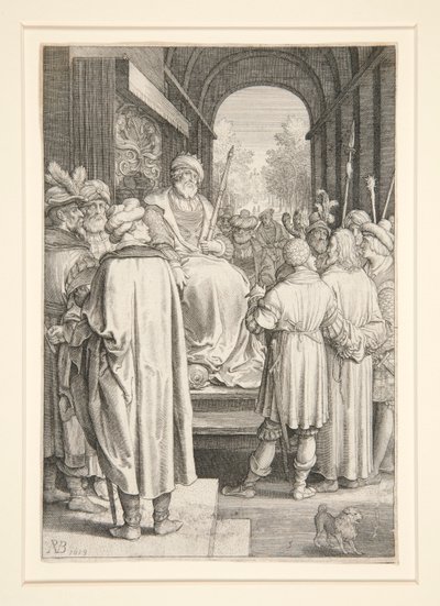 Christ devant Pilate (Série de la Passion) - Nicolaes de Bruyn
