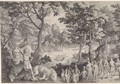 David et Goliath - Nicolaes de Bruyn