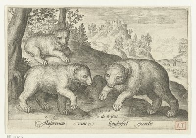 Trois ours - Nicolaes de Bruyn