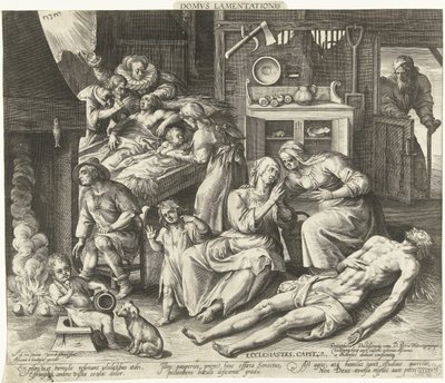 Une maison en deuil - Nicolaes de Bruyn