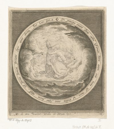 Premier jour de la création : Dieu crée le ciel et la terre - Nicolaes de Bruyn