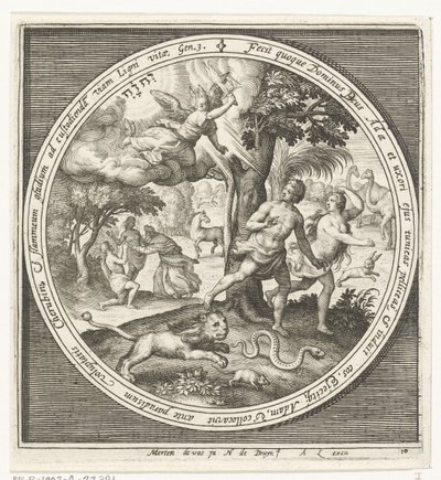 Expulsion du Paradis - Nicolaes de Bruyn