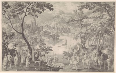 Guérison de Naaman - Nicolaes de Bruyn