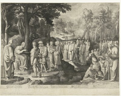 Jean-Baptiste prêchant à la foule - Nicolaes de Bruyn