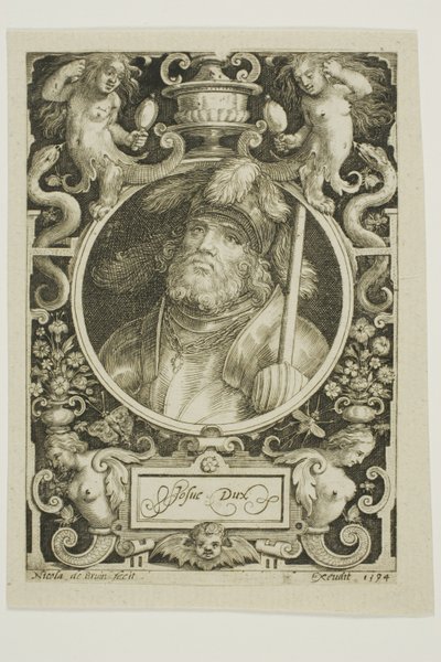 Joshua, quatrième planche des Neuf Dignes - Nicolaes de Bruyn
