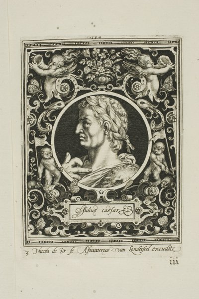 Jules César, troisième planche des Neuf Dignes - Nicolaes de Bruyn