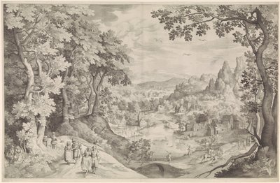 Paysage avec chasse au cerf - Nicolaes de Bruyn