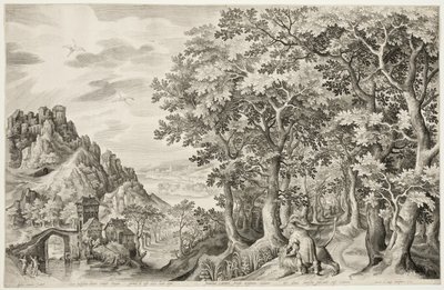 Samson tuant le lion - Nicolaes de Bruyn