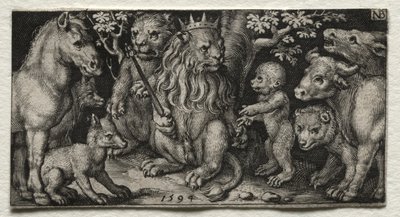 Le roi des bêtes, 1594 - Nicolaes de Bruyn