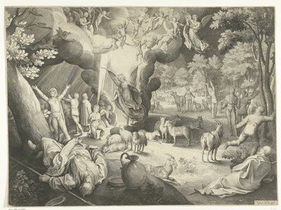 Annonce aux bergers - Nicolaes de Bruyn