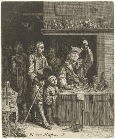 Devineresse et famille de paysans - Nicolaes van Haeften