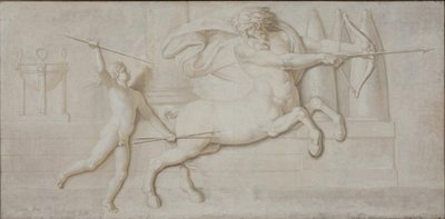 Achille et le centaure Chiron - Nicolai Abildgaard