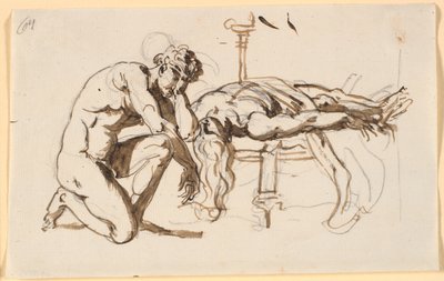 Achille pleurant la mort de Patrocle - Nicolai Abildgaard