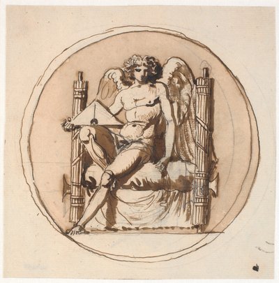 Allégorie sur la justice. Étude pour un relief sur le Mémorial de la Liberté - Nicolai Abildgaard