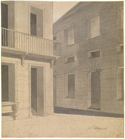 Scène de rue antique. Probablement une étude pour l