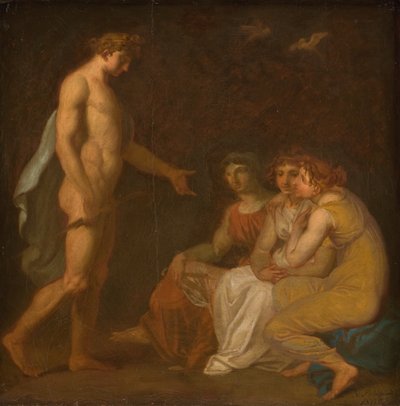Apollon chargeant les Parques de rendre visite à Cérès, qui a fui la Terre - Nicolai Abildgaard