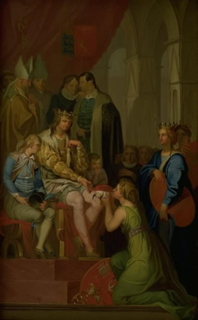 Christian I élevant la province de Holstein au rang de duché en 1460 - Nicolai Abildgaard