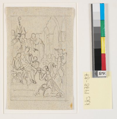 Christian I élève Holstein au rang de duché 1460 - Nicolai Abildgaard