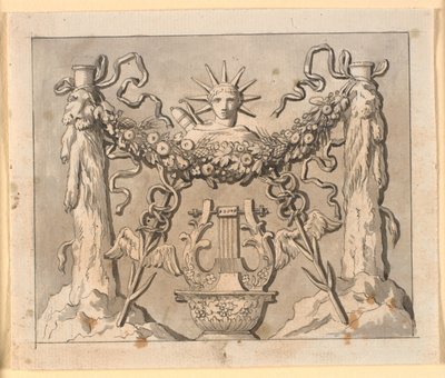 Composition décorative avec les colonnes d
