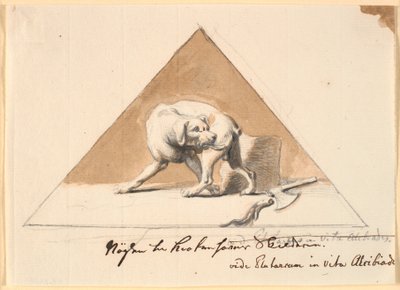 Un chien avec une queue coupée - Nicolai Abildgaard