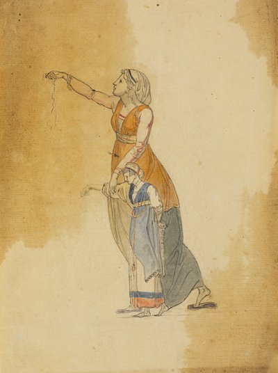 Une mère et sa petite fille - Nicolai Abildgaard