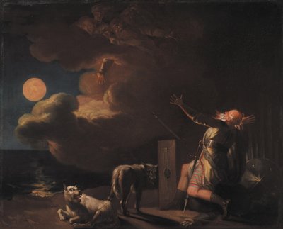 Fingal voit les fantômes de ses ancêtres au clair de lune - Nicolai Abildgaard