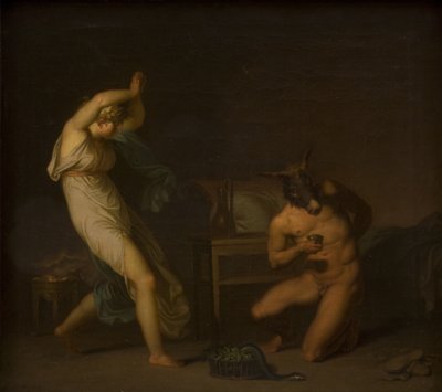 Fotis voit son amant Lucius transformé en âne. Motif tiré de L