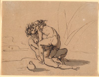 Hylas caressé par les nymphes - Nicolai Abildgaard