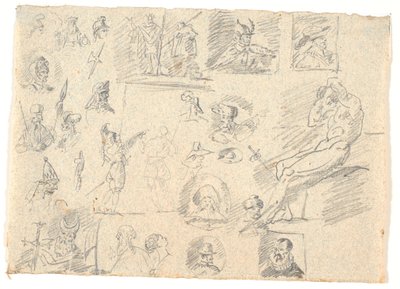 Croquis lâches de portraits - Nicolai Abildgaard