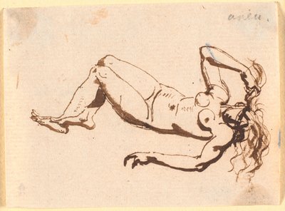 Femme nue, allongée sur le dos - Nicolai Abildgaard