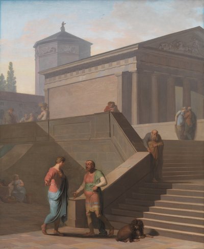 Pamphilius et son serviteur Davus. De l