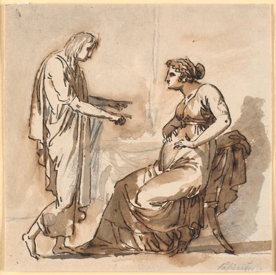 Papirius et sa mère - Nicolai Abildgaard