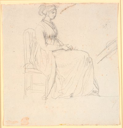 Portrait de profil de la deuxième épouse de l