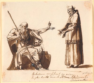 Richelieu devant Rhadamanthe - Nicolai Abildgaard