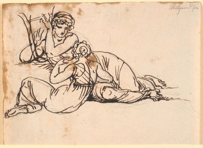 Sappho et la Mytilénienne - Nicolai Abildgaard