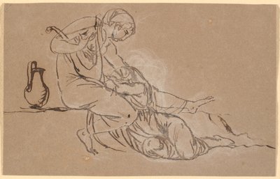 Sappho et la Mytilénienne - Nicolai Abildgaard