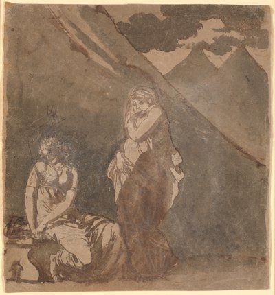 Scène de "Le triumvirat" de Voltaire, probablement acte 1, scène 1 - Nicolai Abildgaard