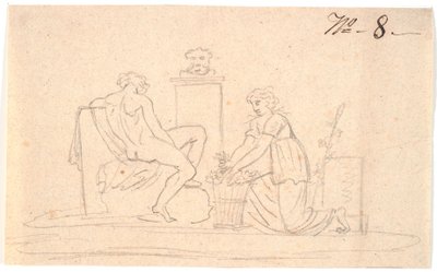 Scène avec deux figures - Nicolai Abildgaard