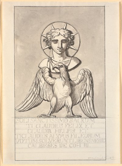 Image du dieu soleil sur un aigle - Nicolai Abildgaard