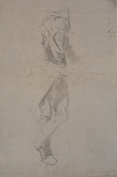 Homme debout avec un costume vers 1770. Struensee? - Nicolai Abildgaard