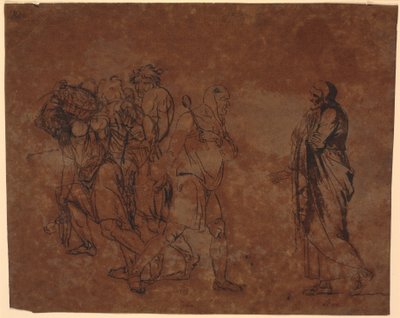 Étude de Simo, Sosie et les esclaves, dans l