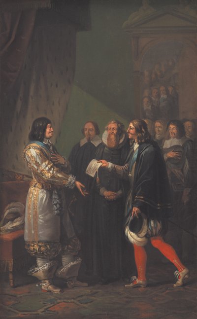Monarchie absolue assignée à Frédéric III de Danemark en 1660 - Nicolai Abraham Abildgaard