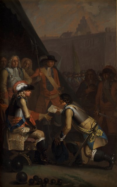 Magnus Stenbock rend la forteresse de Tønning à Frédéric IV en 1714, 1785 - Nicolai Abraham Abildgaard