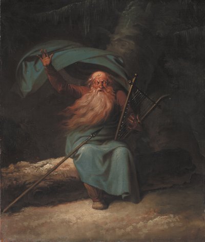 Ossian chantant son chant du cygne, 1780-1782 - Nicolai Abraham Abildgaard