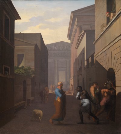 Simo et son ancien esclave Sosia, 1803 - Nicolai Abraham Abildgaard