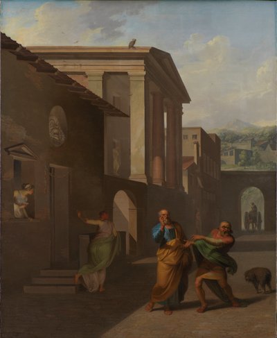 La sage-femme prenant congé de la fille d