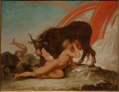 Ymer est allaité par la vache Audhumbla - Nicolai Abraham Abildgaard