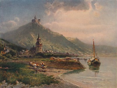 Braubach et le château de Marksburg, 1923 - Nicolai Astudin